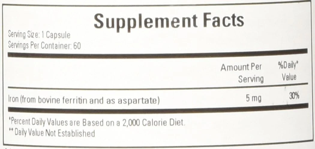 فرمول های اکولوژیک تحقیقات قلب و عروق - فریتین آهن با قابلیت جذب بالا 5 میلی گرم - 60 کپسول فرمول های اکولوژیک تحقیقات قلب و عروق - فریتین آهن با قابلیت جذب بالا 5 میلی گرم - 60 کپسول