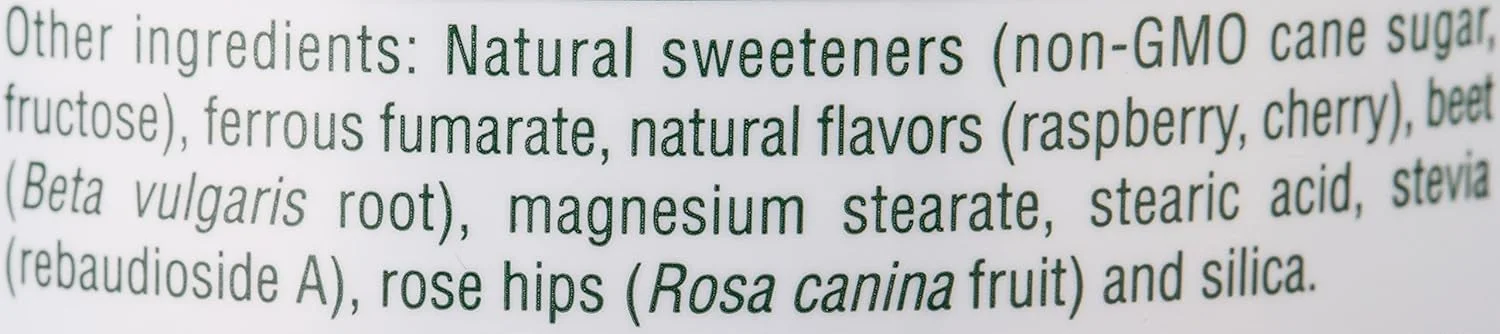 نچرالز پلاس آهن جویدنی با ویتامین C و گیاهان، 90 قرص، طعم گیلاس - پشتیبانی از خون سالم، تولید انرژی طبیعی و سلامت کلی نچرالز پلاس آهن جویدنی با ویتامین C و گیاهان، 90 قرص، طعم گیلاس - پشتیبانی از خون سالم، تولید انرژی طبیعی و سلامت کلی