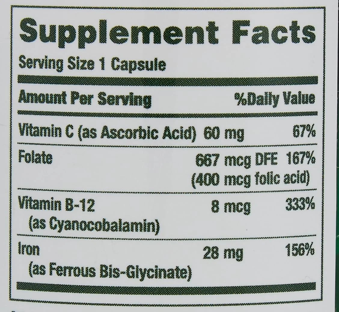 Nature's Bounty Haemo - Fer 28 میلی گرم Nature's Bounty Haemo - Fer 28 میلی گرم