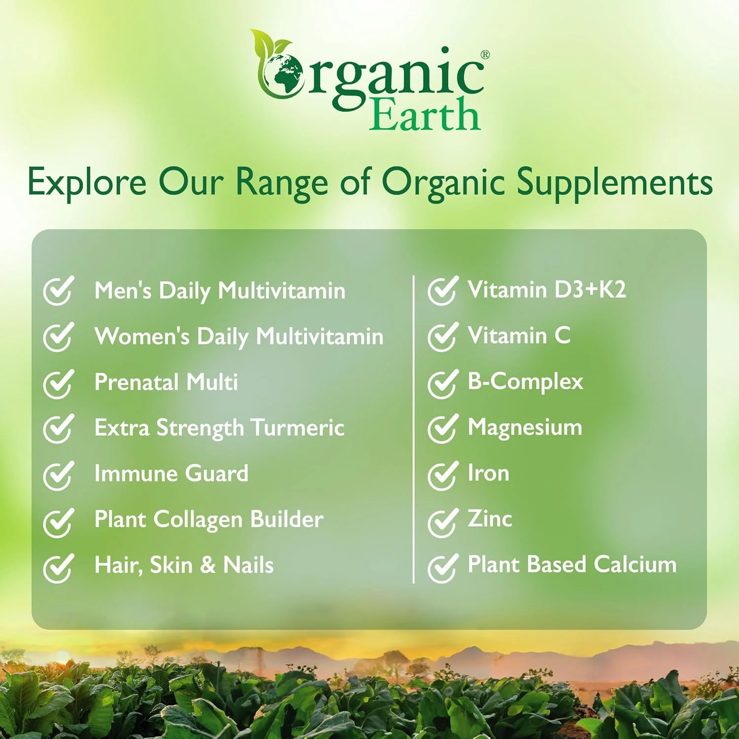 آهن گیاهی ارگانیک Earth I مبارزه با خستگی و افزایش سطح انرژی I بهبود سطح هموگلوبین و مدیریت کم خونی I وگان، بدون گلوتن، تغذیه پاک I 60 کپسول آهن گیاهی ارگانیک Earth I مبارزه با خستگی و افزایش سطح انرژی I بهبود سطح هموگلوبین و مدیریت کم خونی I وگان، بدون گلوتن، تغذیه پاک I 60 کپسول