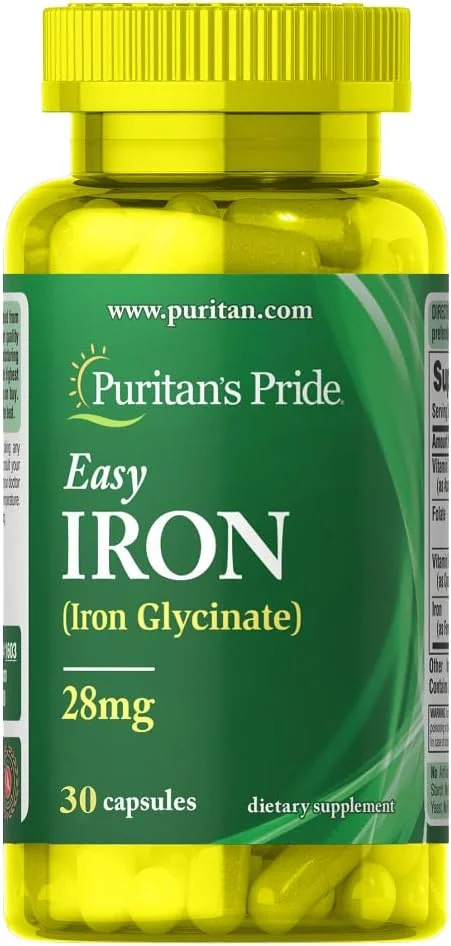 Puritan's Pride Easy Iron 28mg 30s