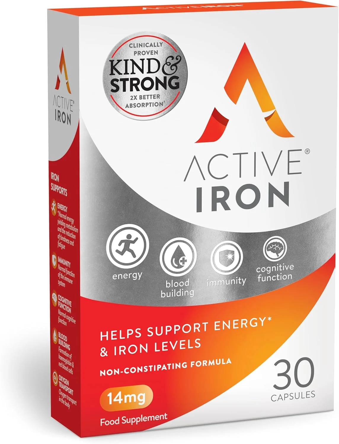 آیرون اکتیو | قرص | بدون ایجاد یبوست | فروس سولفات | کمک به تقویت سیستم ایمنی بدن | تامین یک ماه