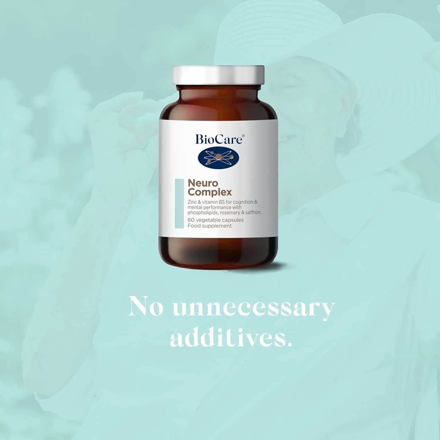 نورو کمپلکس BioCare | زینک و ویتامین های C و B5 برای پشتیبانی شناختی، سلامت روان و تندرستی | حاوی رزماری و مریم گلی | کمک به تولید انتقال دهنده های عصبی | 60 کپسول | تامین 30 روزه نورو کمپلکس BioCare | زینک و ویتامین های C و B5 برای پشتیبانی شناختی، سلامت روان و تندرستی | حاوی رزماری و مریم گلی | کمک به تولید انتقال دهنده های عصبی | 60 کپسول | تامین 30 روزه