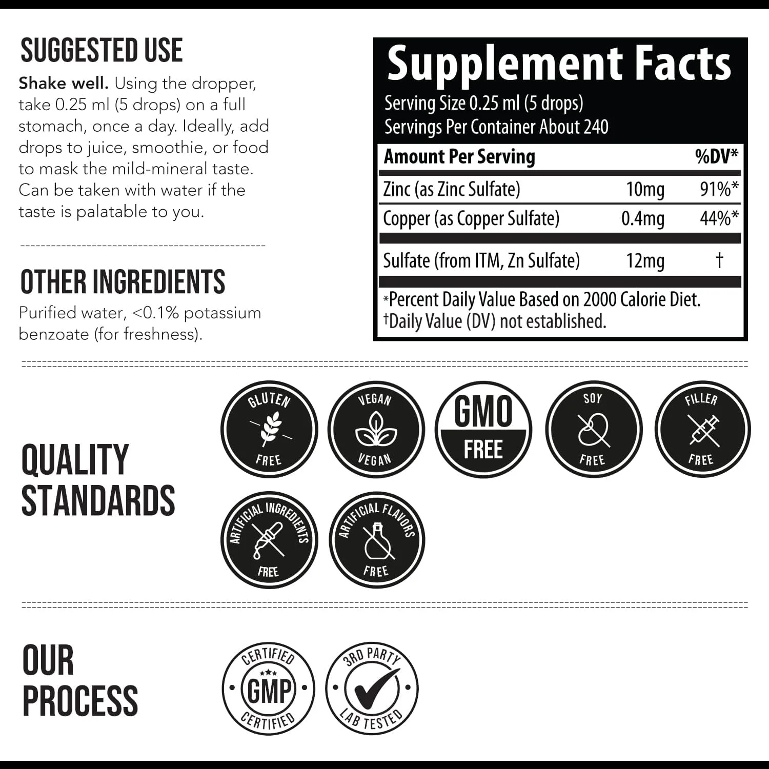 مایع غلیظ یونیزه زینک پلاس مس Triquetra Health، ۲۴۰ سروینگ، بطری شیشه ای، وگان - نسبت متعادل زینک و مس - پشتیبانی از ایمنی، تیروئید مغز (۲ اونس) مایع غلیظ یونیزه زینک پلاس مس Triquetra Health، ۲۴۰ سروینگ، بطری شیشه ای، وگان - نسبت متعادل زینک و مس - پشتیبانی از ایمنی، تیروئید مغز (۲ اونس)