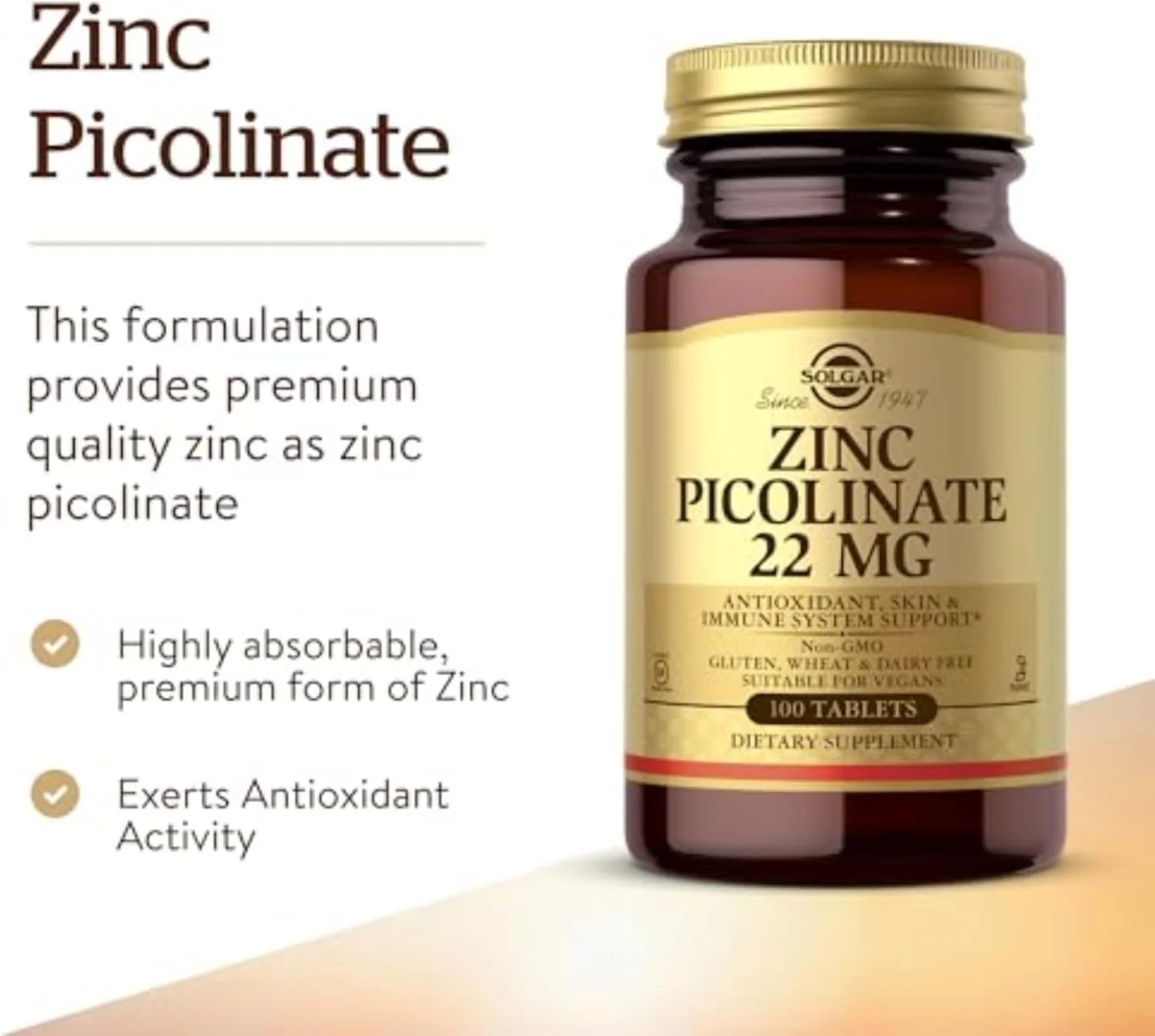 زینک پیکولینات سولگار، 100 عدد زینک پیکولینات سولگار، 100 عدد
