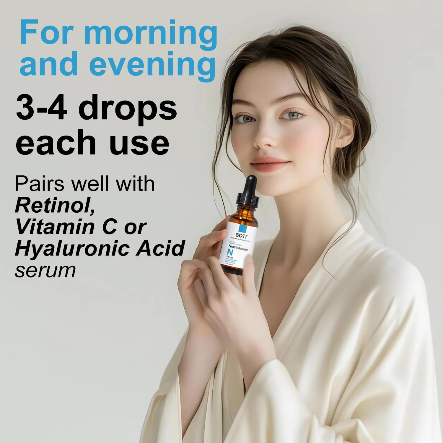 سرم صورت ساتی نیاسینامید 10% + زینک 1% حاوی B5 و هیالورونیک اسید | محو کننده جای جوش، کنترل کننده چربی، کوچک کننده منافذ، کاهش لک و قرمزی، پشتیبانی از پوست شفاف (30 میلی لیتر) سرم صورت ساتی نیاسینامید 10% + زینک 1% حاوی B5 و هیالورونیک اسید | محو کننده جای جوش، کنترل کننده چربی، کوچک کننده منافذ، کاهش لک و قرمزی، پشتیبانی از پوست شفاف (30 میلی لیتر)