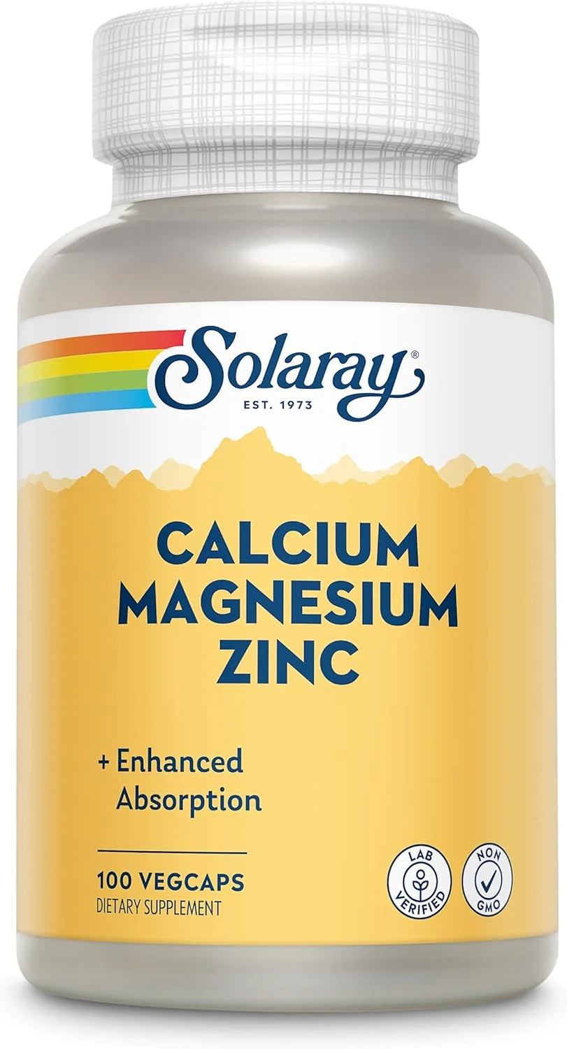 کلسیم منیزیم زینک سولارای، 100 کپسول گیاهی