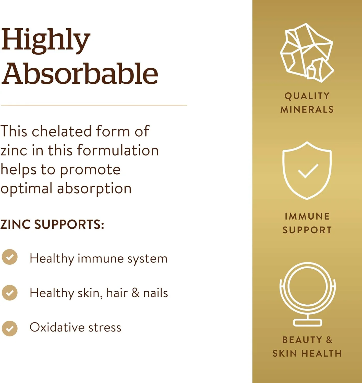 سولگار زینک کلاته، 250 قرص - زینک برای پوست سالم - پشتیبانی از رشد سلولی و تشکیل DNA - فعالیت آنتی اکسیدانی - پشتیبانی از سیستم ایمنی سالم - غیر GMO، وگان - 250 سروینگ سولگار زینک کلاته، 250 قرص - زینک برای پوست سالم - پشتیبانی از رشد سلولی و تشکیل DNA - فعالیت آنتی اکسیدانی - پشتیبانی از سیستم ایمنی سالم - غیر GMO، وگان - 250 سروینگ