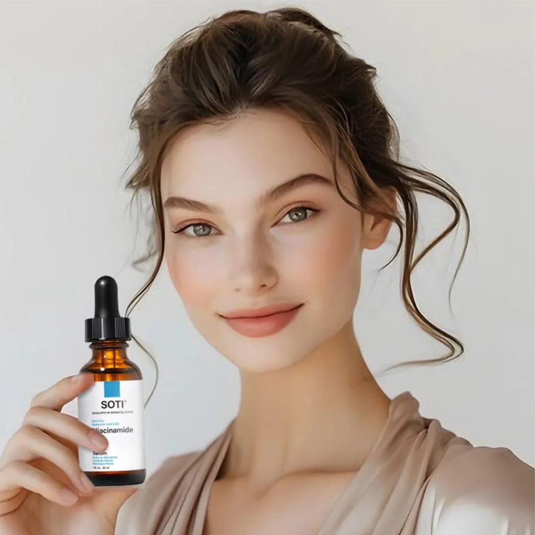 سرم صورت ساتی نیاسینامید 10% + زینک 1% حاوی B5 و هیالورونیک اسید | محو کننده جای جوش، کنترل کننده چربی، کوچک کننده منافذ، کاهش لک و قرمزی، پشتیبانی از پوست شفاف (30 میلی لیتر) سرم صورت ساتی نیاسینامید 10% + زینک 1% حاوی B5 و هیالورونیک اسید | محو کننده جای جوش، کنترل کننده چربی، کوچک کننده منافذ، کاهش لک و قرمزی، پشتیبانی از پوست شفاف (30 میلی لیتر)