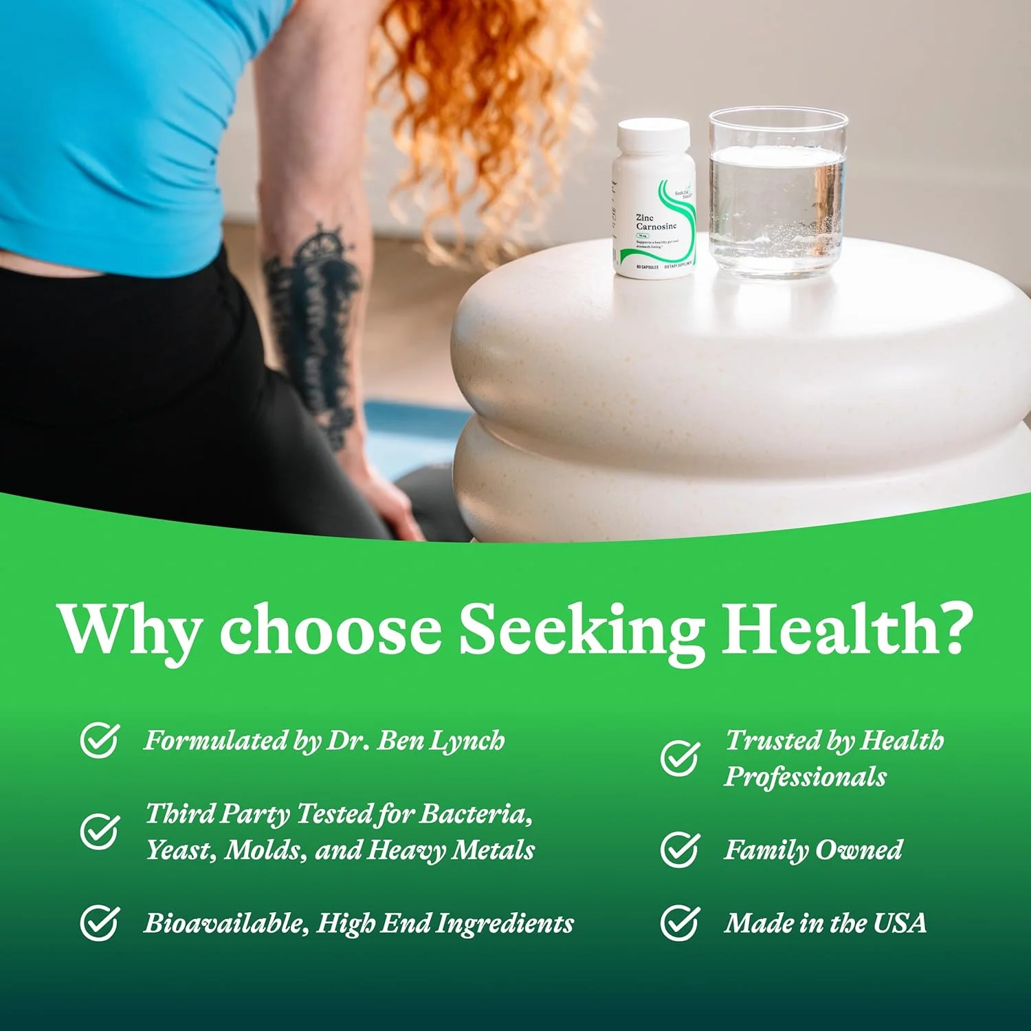 زینک کارنوزین Seeking Health، ۱۶ میلی گرم زینک ال-کارنوزین، پشتیبانی از سیستم ایمنی سالم و سلامت دستگاه گوارش، آنتی اکسیدان، گیاهی و وگان (۶۰ کپسول) زینک کارنوزین Seeking Health، ۱۶ میلی گرم زینک ال-کارنوزین، پشتیبانی از سیستم ایمنی سالم و سلامت دستگاه گوارش، آنتی اکسیدان، گیاهی و وگان (۶۰ کپسول)