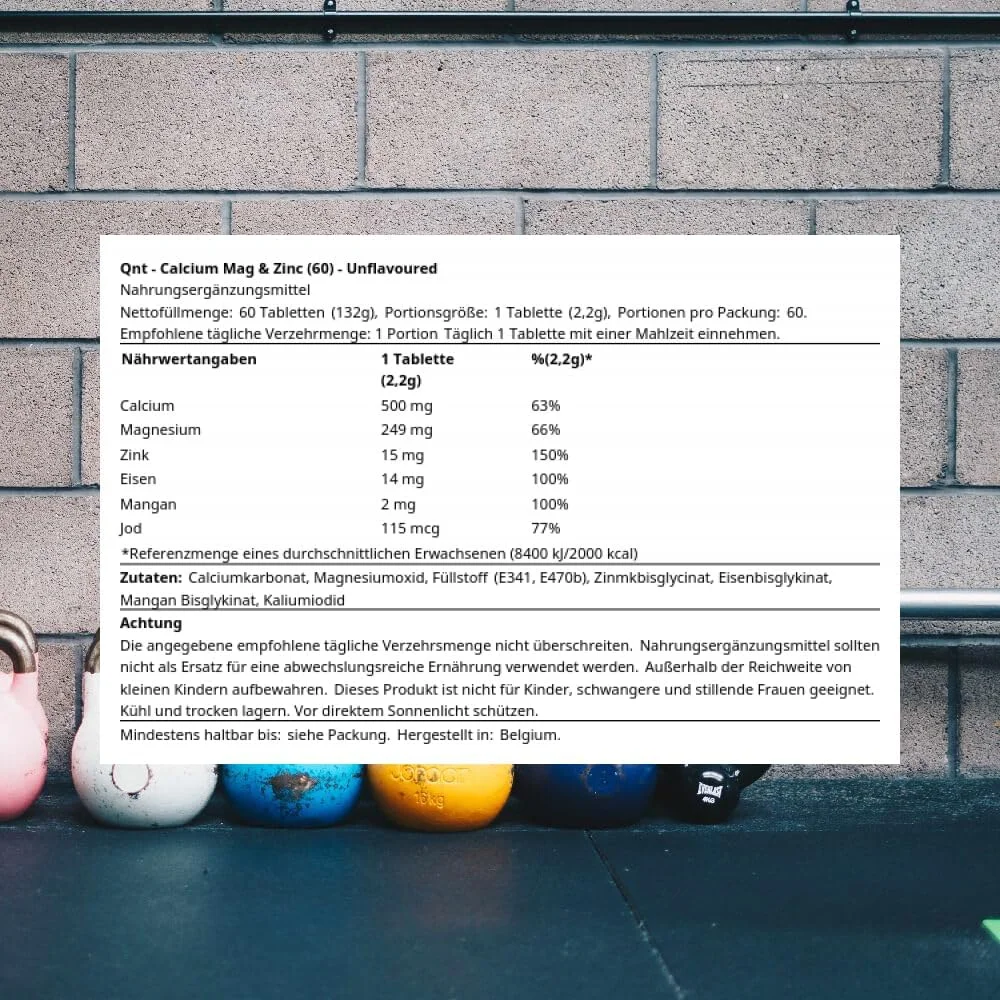 کیو ان تی کلسیم، منیزیم و زینک 132 گرم، بدون طعم کیو ان تی کلسیم، منیزیم و زینک 132 گرم، بدون طعم