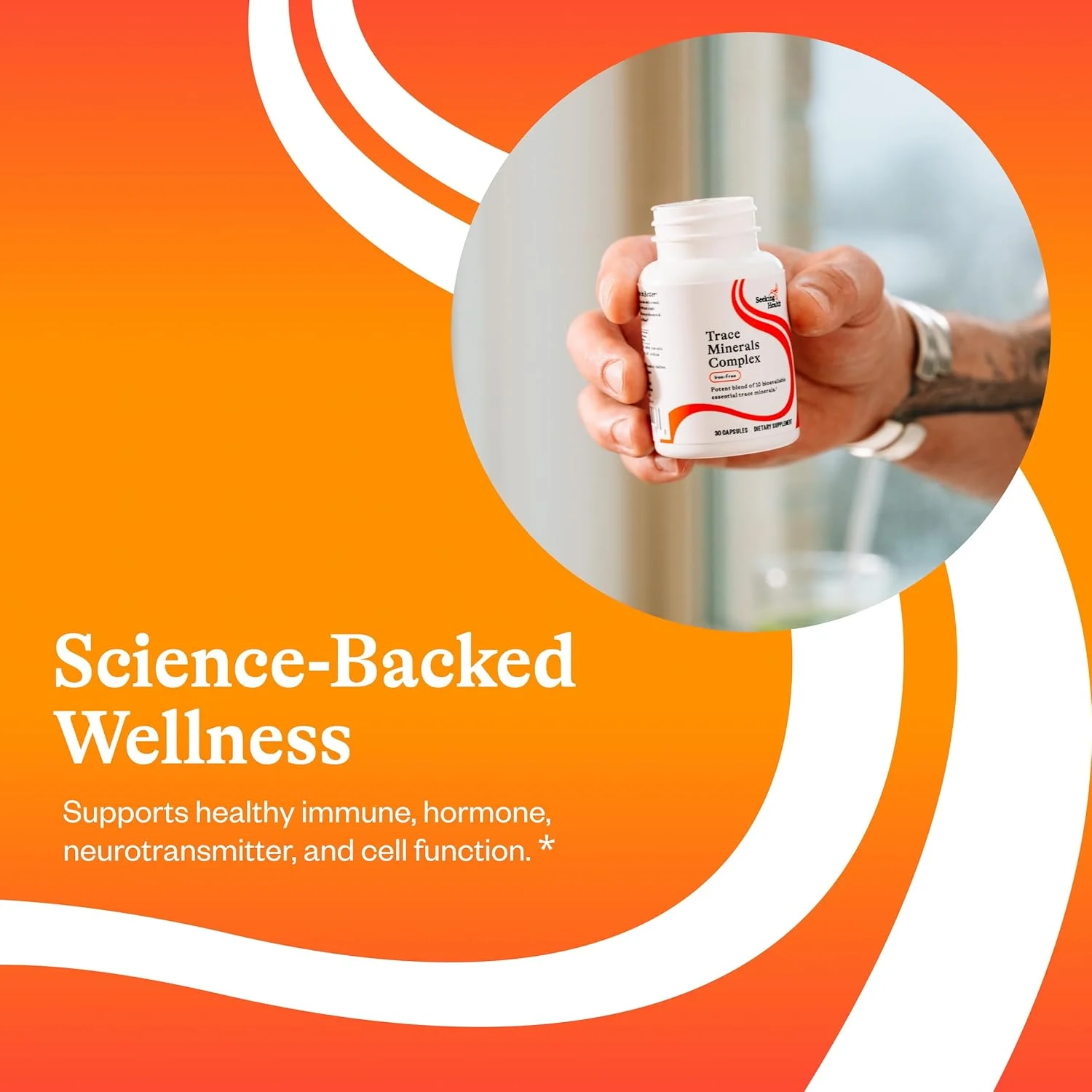 کمپلکس مواد معدنی کمیاب Seeking Health، مکمل 10 ماده معدنی کمیاب ضروری، ید، روی، مس، سلنیوم، منگنز، پتاسیم، عصاره دم اسب، پشتیبانی از سیستم ایمنی، گیاهی (30 کپسول)