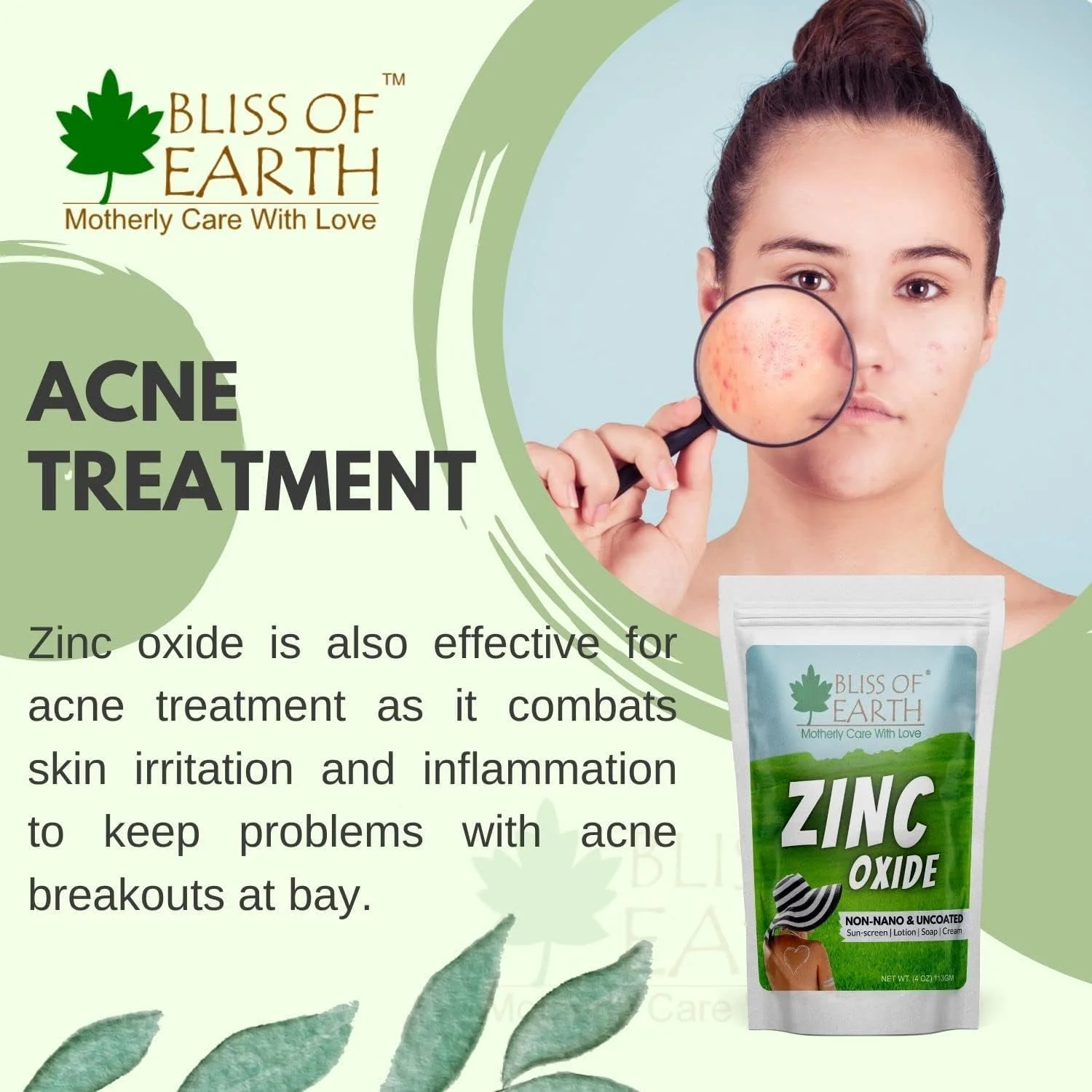 پودر اکسید روی بلیس آف ارث 113 گرمی، 113 گرم، غیر نانو و بدون پوشش برای پوست، محصولات آرایشی و بهداشتی و DIY پودر اکسید روی بلیس آف ارث 113 گرمی، 113 گرم، غیر نانو و بدون پوشش برای پوست، محصولات آرایشی و بهداشتی و DIY