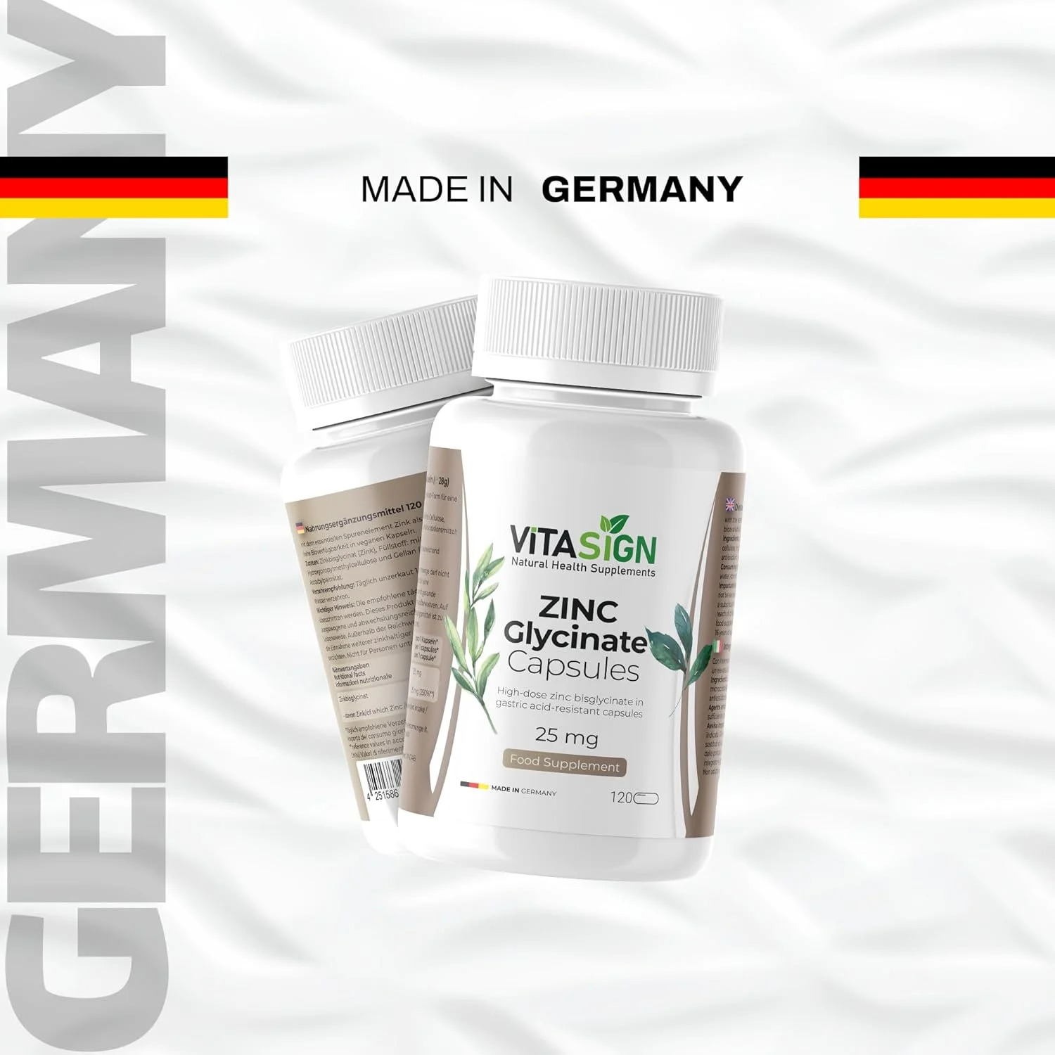 کپسول های گلیسینات روی ممتاز، 25 میلی گرم، مکمل حمایت از سیستم ایمنی کپسول های گلیسینات روی ممتاز، 25 میلی گرم، مکمل حمایت از سیستم ایمنی