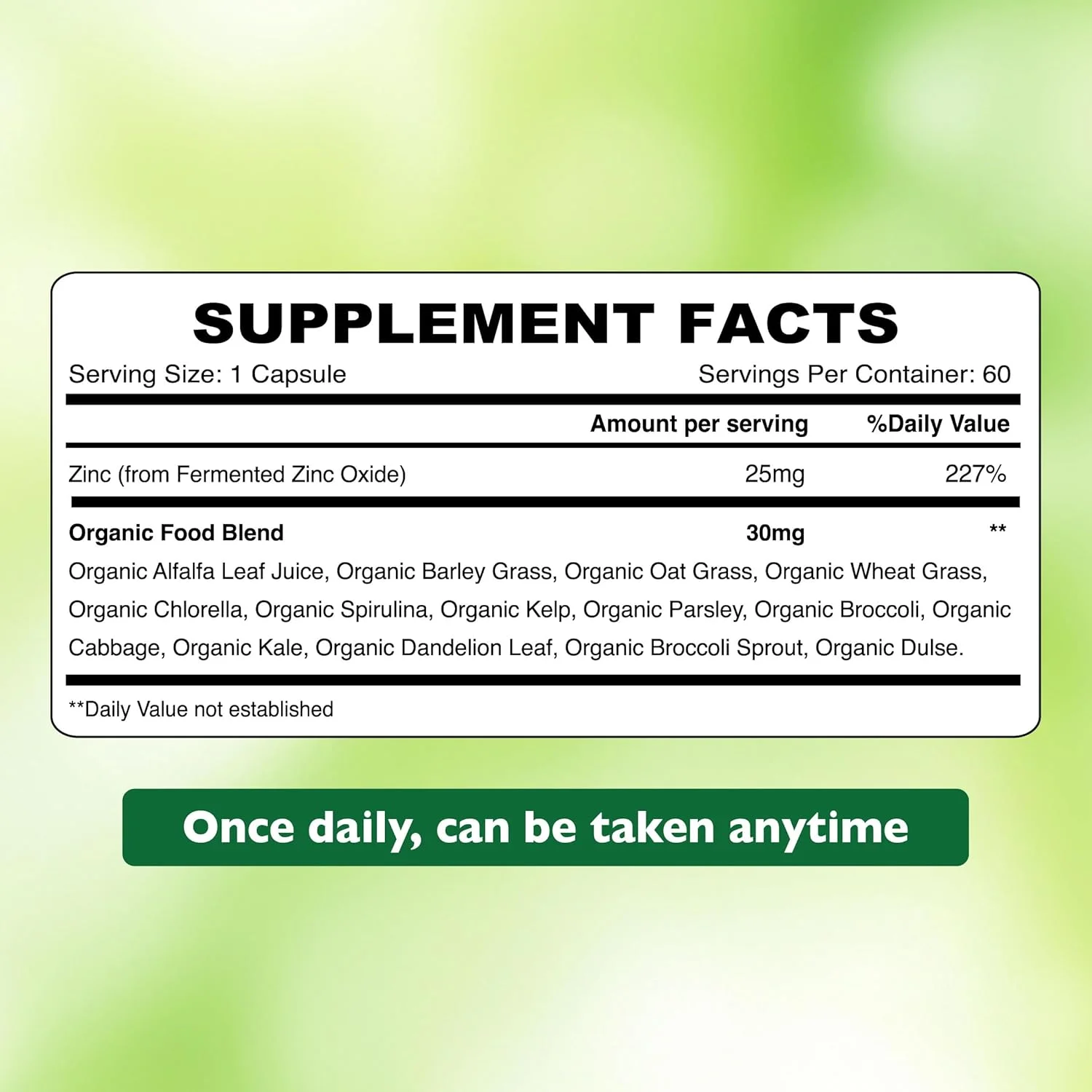 زینک گیاهی ارگانیک Earth، 25 میلی گرم I پشتیبانی از سلامت سیستم ایمنی، سلامت پوست، سلامت باروری و بهبود زخم I وگان، بدون گلوتن، تغذیه پاک I 60 کپسول زینک گیاهی ارگانیک Earth، 25 میلی گرم I پشتیبانی از سلامت سیستم ایمنی، سلامت پوست، سلامت باروری و بهبود زخم I وگان، بدون گلوتن، تغذیه پاک I 60 کپسول