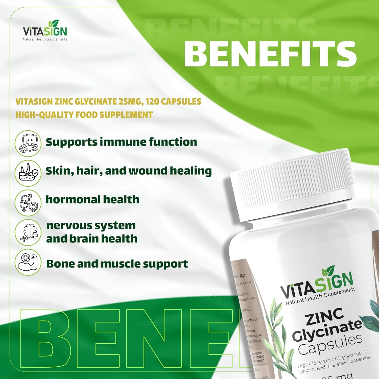 کپسول های گلیسینات روی ممتاز، 25 میلی گرم، مکمل حمایت از سیستم ایمنی کپسول های گلیسینات روی ممتاز، 25 میلی گرم، مکمل حمایت از سیستم ایمنی