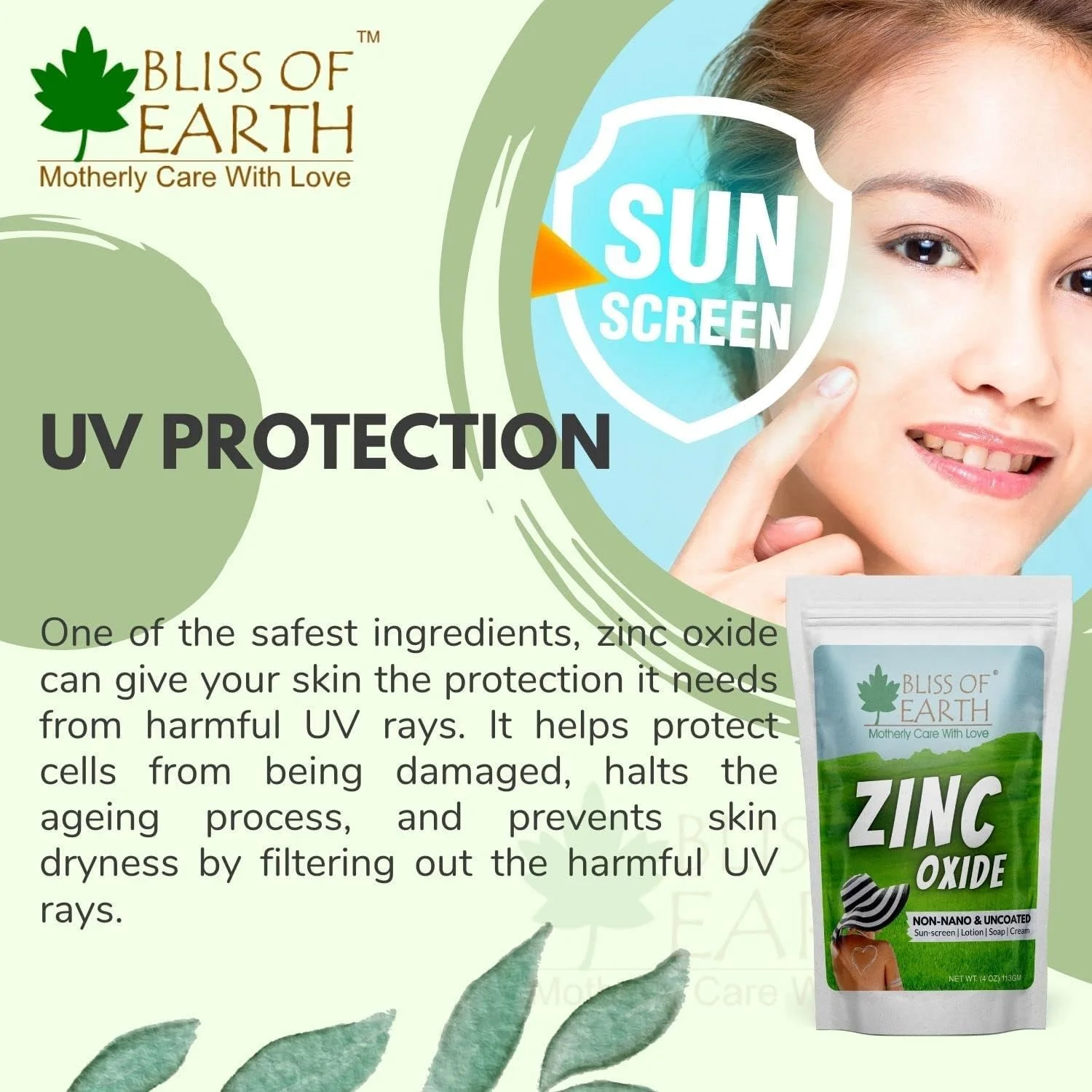 پودر اکسید روی بلیس آف ارث 113 گرمی، 113 گرم، غیر نانو و بدون پوشش برای پوست، محصولات آرایشی و بهداشتی و DIY پودر اکسید روی بلیس آف ارث 113 گرمی، 113 گرم، غیر نانو و بدون پوشش برای پوست، محصولات آرایشی و بهداشتی و DIY