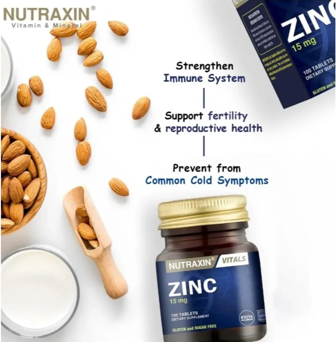 مکمل غذایی زینک نوتراکسین، 15 میلی گرم، 100 قرص، بدون گلوتن و شکر مکمل غذایی زینک نوتراکسین، 15 میلی گرم، 100 قرص، بدون گلوتن و شکر