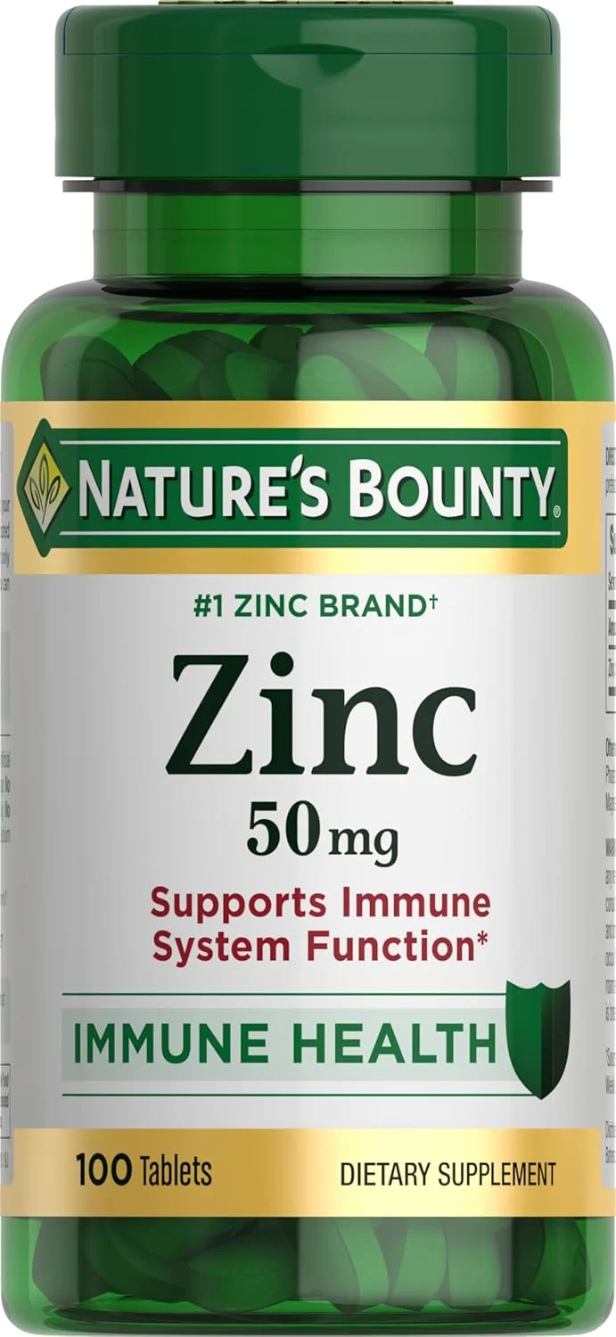 زینک کلاته 50 میلی گرم Nature's Bounty، 100 عدد