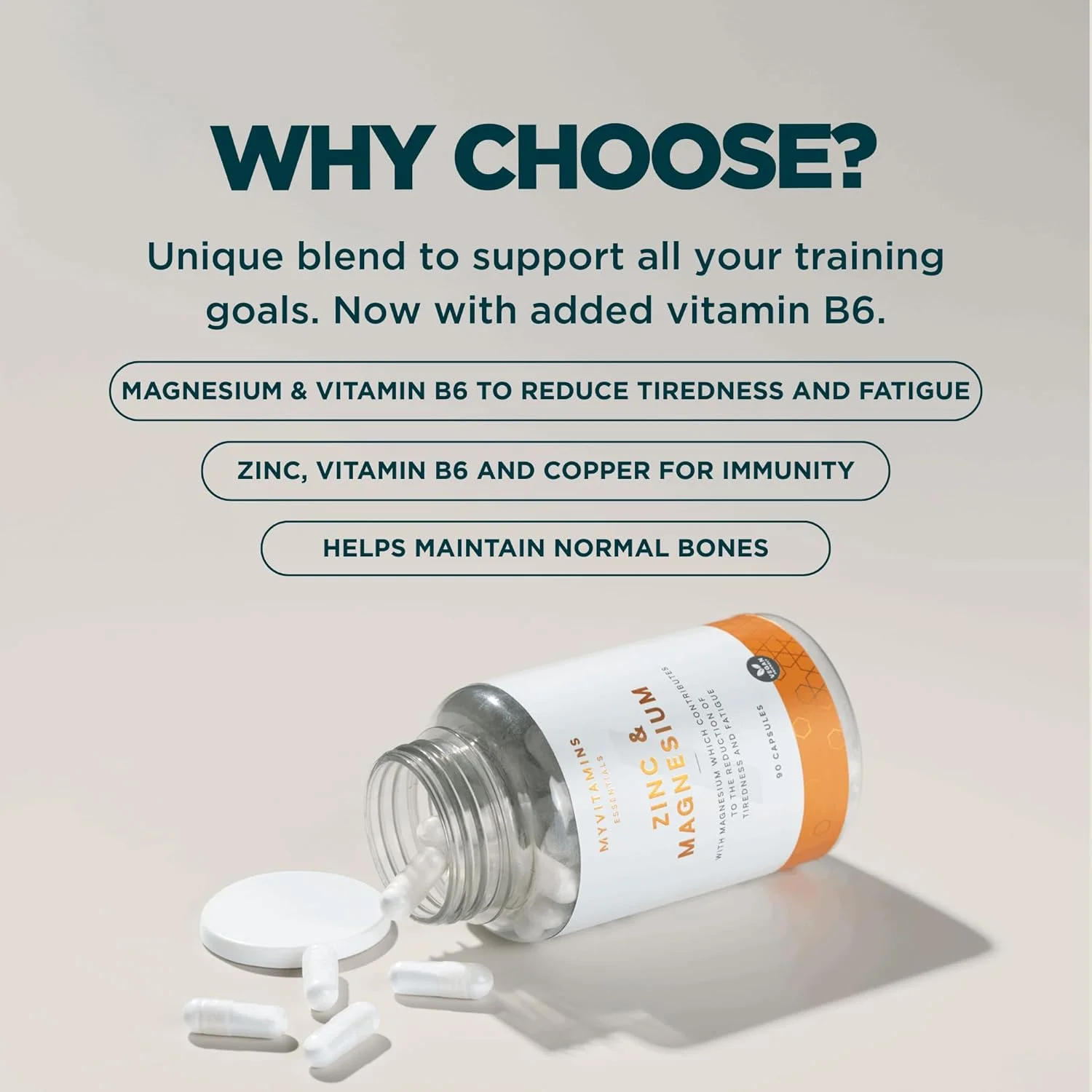 MyProtein MYVITAMINS ZINC & MAGNESIUM 800MG 90CAP MyProtein MYVITAMINS ZINC & MAGNESIUM 800MG 90CAP