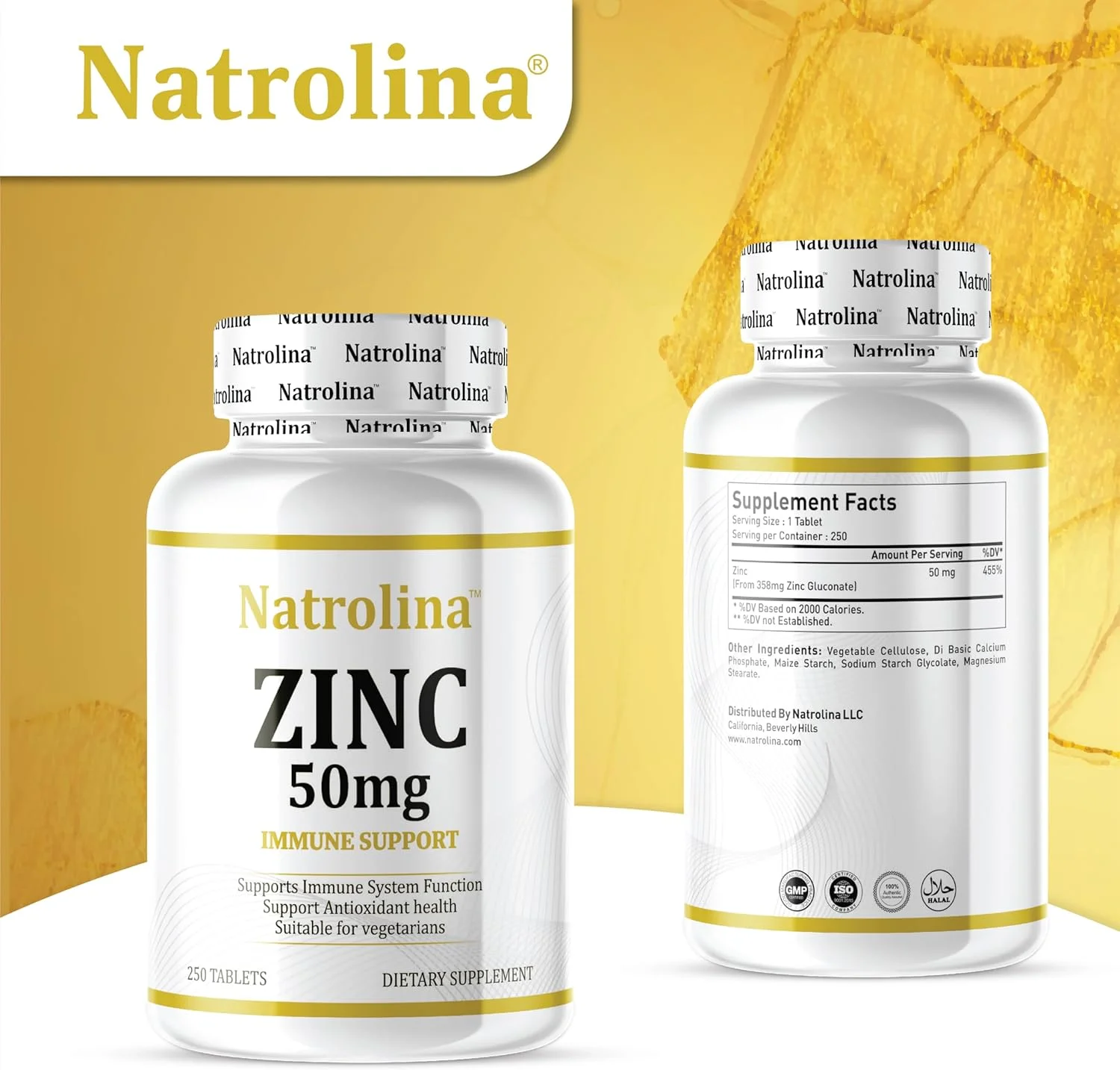 ناترولینا زینک کلاته 50 میلی گرم 250 قرص | پشتیبانی از سیستم ایمنی، سلامت آنتی اکسیدانی، تندرستی و سلامت باروری، عملکردهای آنزیمی، سلامت پوست | مکمل معدنی ضروری | بدون گلوتن ناترولینا زینک کلاته 50 میلی گرم 250 قرص | پشتیبانی از سیستم ایمنی، سلامت آنتی اکسیدانی، تندرستی و سلامت باروری، عملکردهای آنزیمی، سلامت پوست | مکمل معدنی ضروری | بدون گلوتن