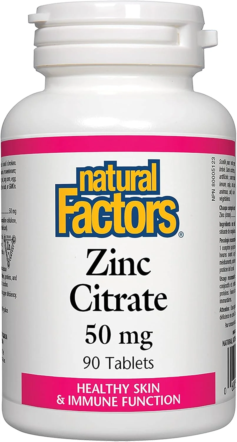 سیترات روی Natural Factors - 50 میلی گرم. سیستم ایمنی را تقویت می کند، پایه ای برای سلامتی کلی است. برای عملکرد جنسی سالم ضروری است. سیترات روی Natural Factors یک ماده معدنی کمیاب ضروری و عاملی در حفظ سلامتی است زیرا از سیستم ایمنی بدن حمایت و محافظت می کند و به بدن در مبارزه با بیماری ها کمک می کند. روی برای تشکیل بافت و متابولیسم مناسب چربی ها، پروتئین ها و کربوهیدرات ها مهم است. روی یک ماده معدنی کمیاب ضروری است که برای بسیاری از عملکردهای بدن مهم است. شناخته شده است که از سیستم ایمنی بدن حمایت و محافظت می کند و به بدن در مبارزه با بیماری ها کمک می کند. روی برای بسیاری از هورمون ها و یک سیستم تولید مثل سالم مورد نیاز است. برای عملکرد غده پروستات و رشد اندام های تولید مثل مهم است. روی یکی از اجزای بیش از 2000 آنزیم درگیر در هضم و متابولیسم است. برخی از آنزیم ها در سم زدایی، متابولیسم استخوان، هضم پروتئین و تولید انرژی نقش دارند. بخشی از انسولین است و برای تجزیه الکل مورد نیاز است. روی عاملی در حفظ سلامتی است و به تشکیل بافت کمک می کند و اثر مثبتی بر روی پوست و غشاها مانند بهبود زخم دارد. برای متابولیسم چربی ها، پروتئین ها و کربوهیدرات ها مهم است. سیترات روی Natural Factors برای افرادی که سطح اسید معده پایین یا اختلالات گوارشی دارند ایده آل است زیرا در فرم سیترات راحت تر جذب و متابولیزه می شود.