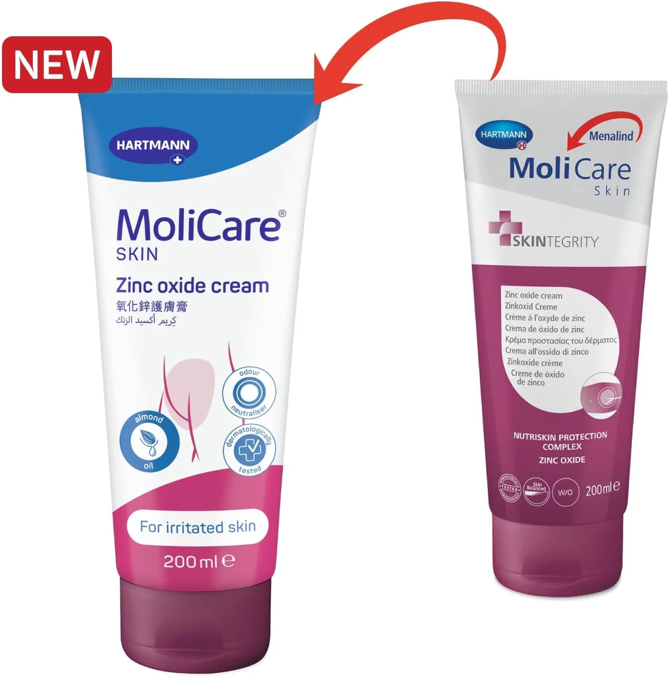 کرم اکسید روی مولی کر مدل Skin Zinc حجم 200 میلی لیتر، کرم اکسید روی، کرم بی اختیاری بزرگسالان، بی اختیاری، سالمندان، اکسید روی، امولسیون، برای پوست خشک و خیلی خشک افراد مسن