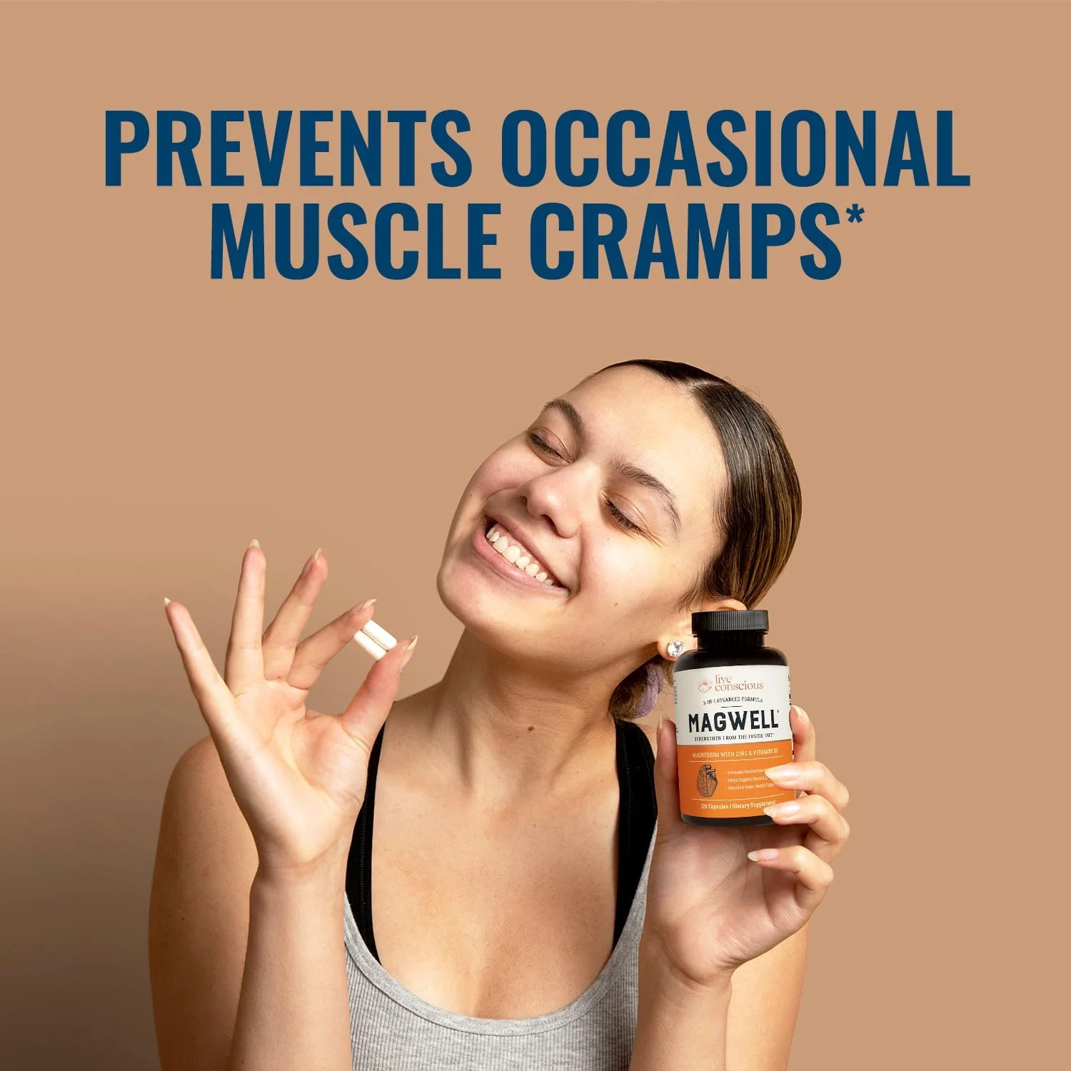 منیزیم، زینک و ویتامین D3 مگول - منیزیم با قابلیت جذب بالا: گلیسینات، مالات و سیترات - مکمل منیزیم 3 در 1 برای زنان و مردان - پشتیبانی از استخوان، قلب، سیستم ایمنی - 120 کپسول از لایوول منیزیم، زینک و ویتامین D3 مگول - منیزیم با قابلیت جذب بالا: گلیسینات، مالات و سیترات - مکمل منیزیم 3 در 1 برای زنان و مردان - پشتیبانی از استخوان، قلب، سیستم ایمنی - 120 کپسول از لایوول