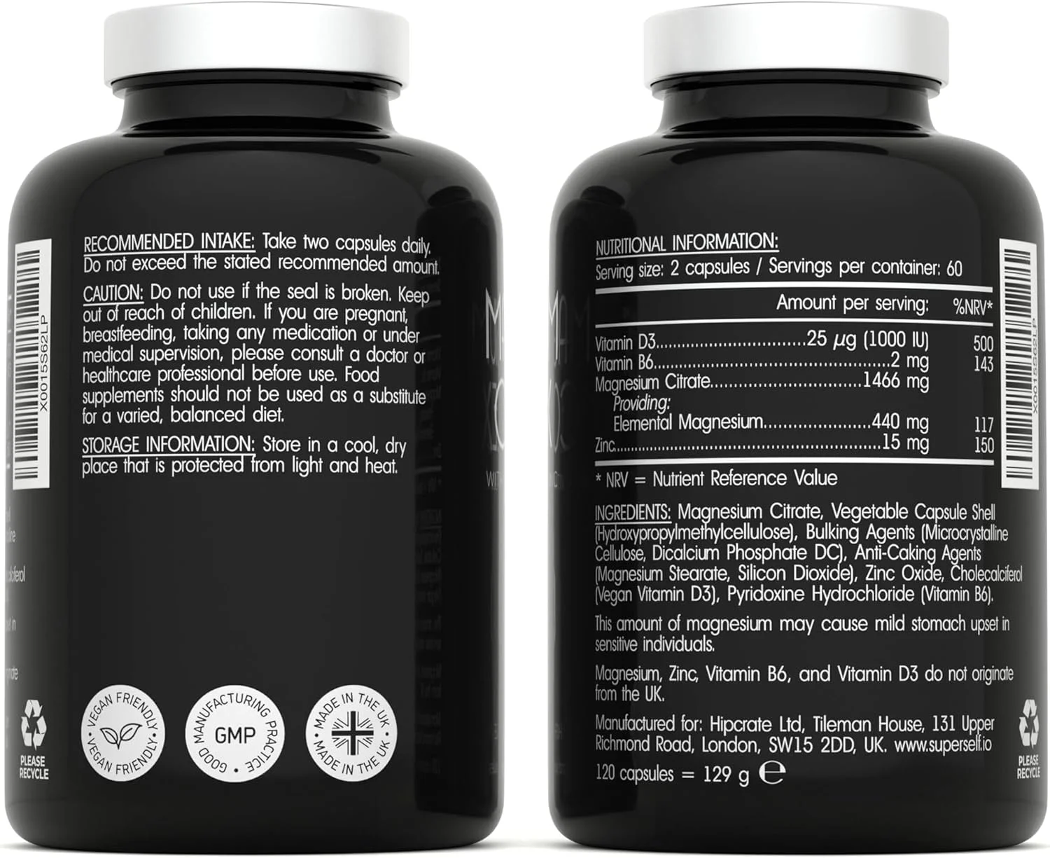 مجموعه منیزیم 1466 میلی گرم - مکمل های منیزیم و روی با ویتامین D3 و B6 - مکمل های ممتاز برای زنان و مردان - قرص های سیترات کلاته با قدرت بالا - 120 کپسول - گیاهی و ساخت انگلستان مجموعه منیزیم 1466 میلی گرم - مکمل های منیزیم و روی با ویتامین D3 و B6 - مکمل های ممتاز برای زنان و مردان - قرص های سیترات کلاته با قدرت بالا - 120 کپسول - گیاهی و ساخت انگلستان