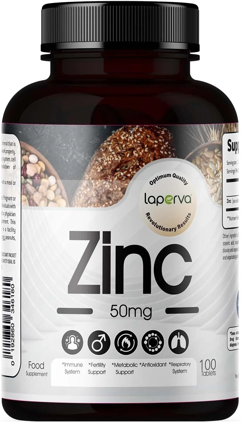 لاپروا زینک 50 میلی گرم 100 قرص، تقویت سیستم ایمنی، متابولیسم، پشتیبانی تنفسی، آنتی اکسیدان (100 قرص)