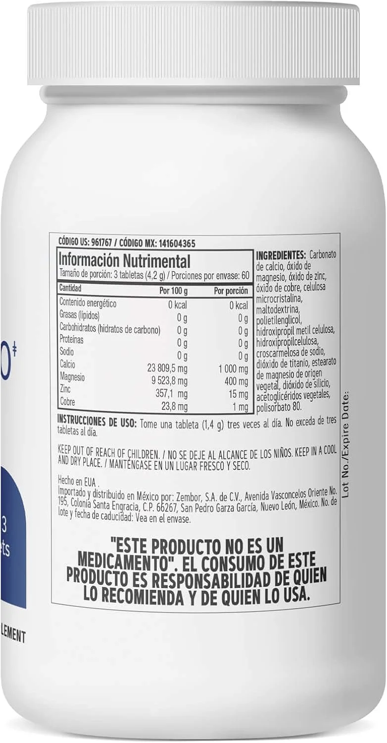 جی ان سی کلسیم 1000 منیزیم 400 با زینک و مس جی ان سی کلسیم 1000 منیزیم 400 با زینک و مس