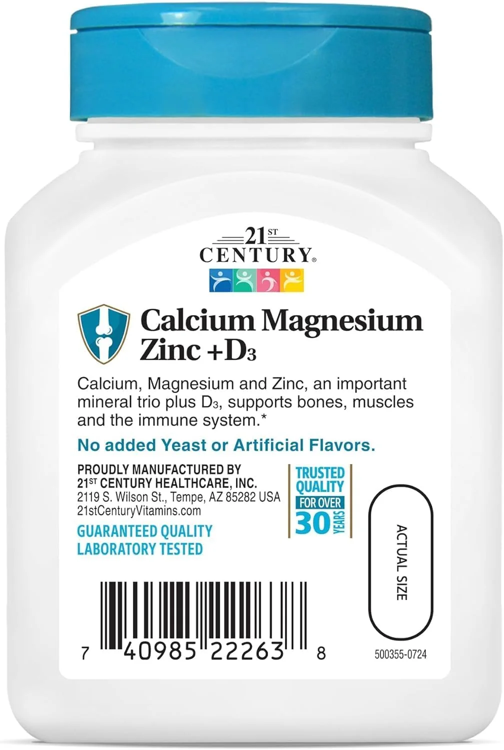 21st Century Cal Mag Zinc + D 90 Tabs 21st Century Cal Mag Zinc + D 90 Tabs