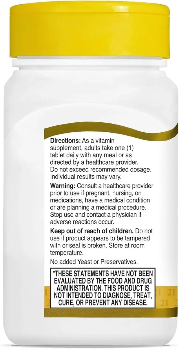 قرص استرس B به همراه زینک 21st Century، پشتیبانی از انرژی و سیستم ایمنی، 66 عدد