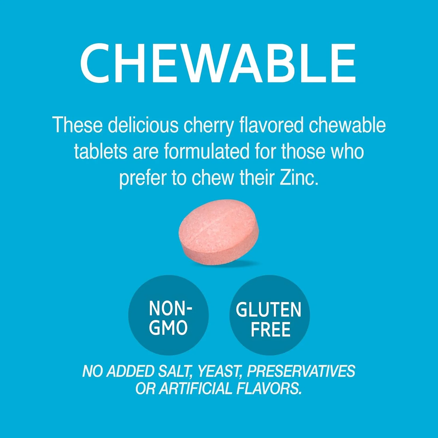 قرص جویدنی زینک 21st Century با ویتامین C و B6 (90 عدد، طعم گیلاس)