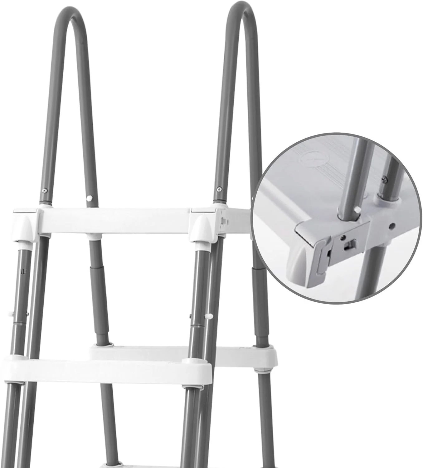 نردبان استخر اینتکس مدل دلوکس با پله های جداشدنی نردبان استخر اینتکس مدل دلوکس با پله های جداشدنی