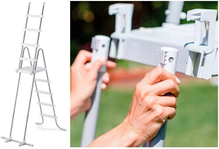 نردبان استخر روکار اینتکس 28077 مدل دلوکس