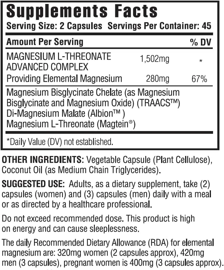 کپسول های KAPPA NUTRITION (90 عدد)، 2253 میلی گرم در هر وعده، حاوی 420 میلی گرم منیزیم المنتال، ال-ترئونات، بیس گلیسینات کلات، مالات، برای مغز، خواب، استرس، گرفتگی عضلات، سردرد، انرژی، قلب، از . کپسول های KAPPA NUTRITION (90 عدد)، 2253 میلی گرم در هر وعده، حاوی 420 میلی گرم منیزیم المنتال، ال-ترئونات، بیس گلیسینات کلات، مالات، برای مغز، خواب، استرس، گرفتگی عضلات، سردرد، انرژی، قلب، از .
