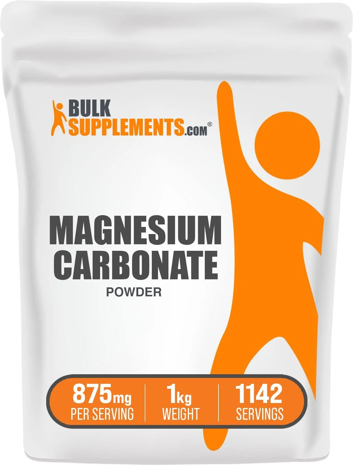 پودر کربنات منیزیم BulkSupplements.com - مکمل پودر منیزیم - منیزیم وگان - پودر خواب - منیزیم برای زنان (1 کیلوگرم - 2.2 پوند)
