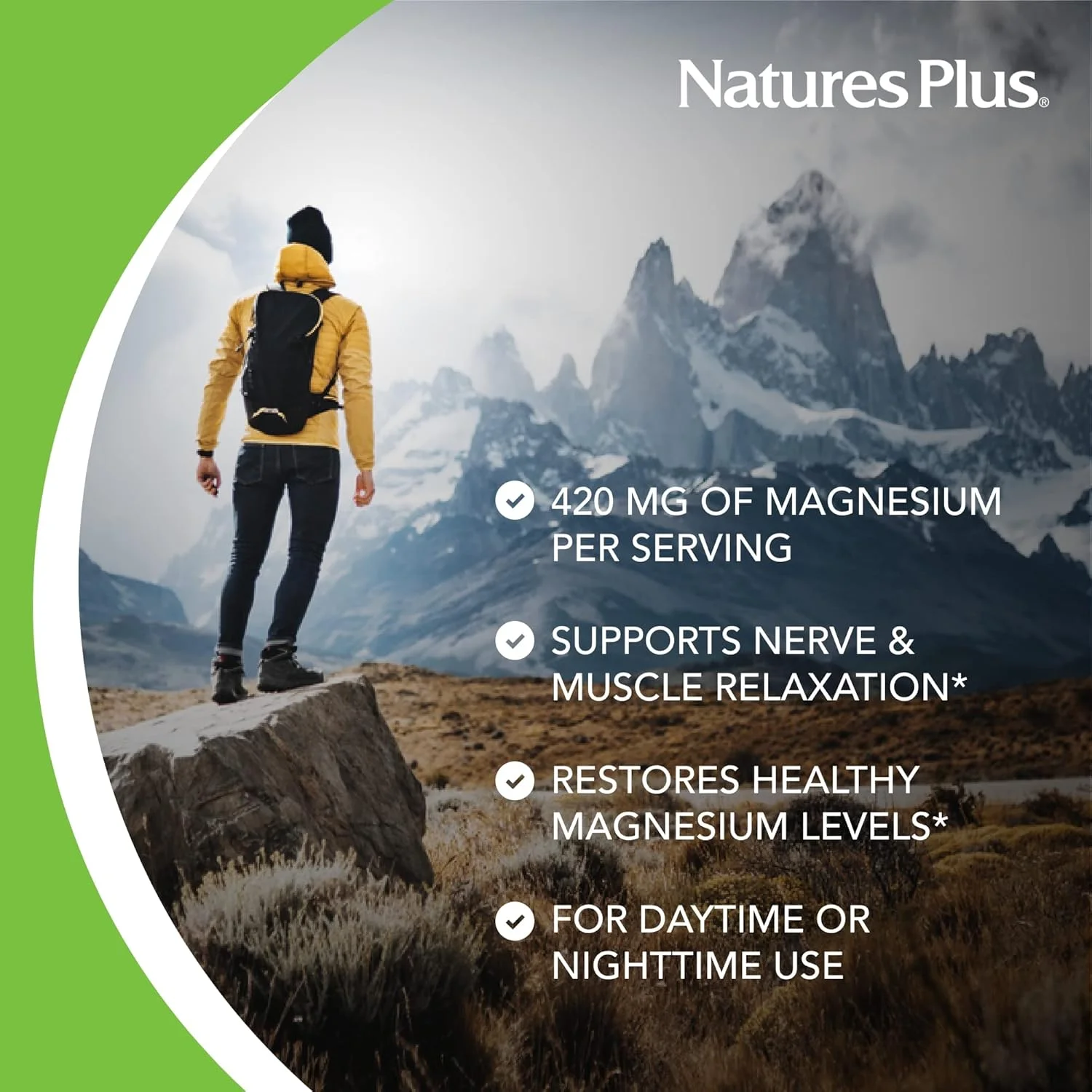 پودر منیزیم Kalmassure با طعم لیموناد صورتی نشاط بخش NaturesPlus 164610 (0.9 پوند)