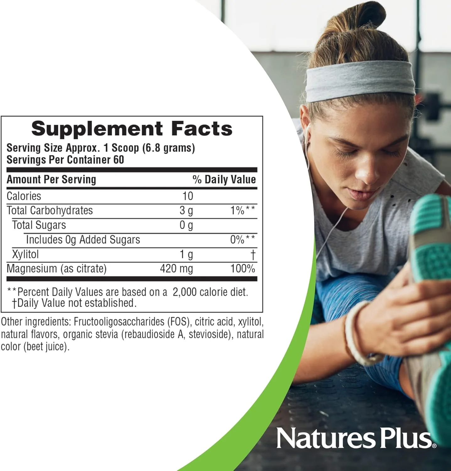 پودر منیزیم Kalmassure با طعم لیموناد صورتی نشاط بخش NaturesPlus 164610 (0.9 پوند)