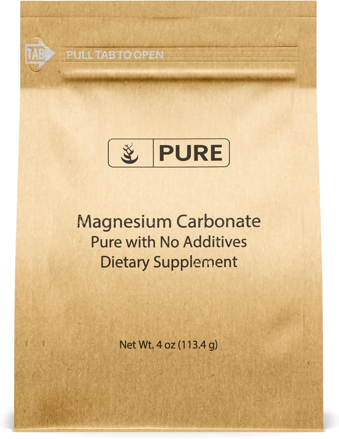 PURE ORIGINAL INGREDIENTS Magnesium Carbonate Powder (4 Oz) Magnesium Supplement, Supports Digestion*