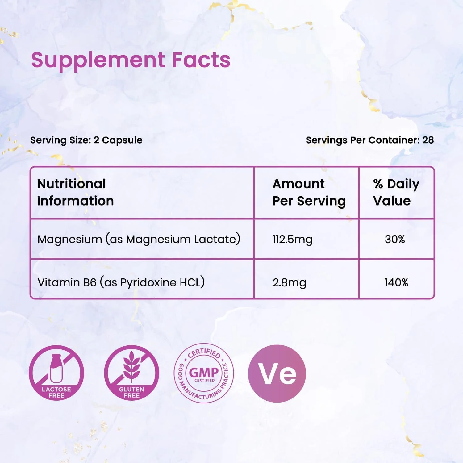 والئو منیزیم با ویتامین B6 - مکمل منیزیم با جذب بالا برای ریکاوری عضلات، استحکام استخوان، سلامت اعصاب و قلب | 56 کپسول | 2 برابر جذب بهتر