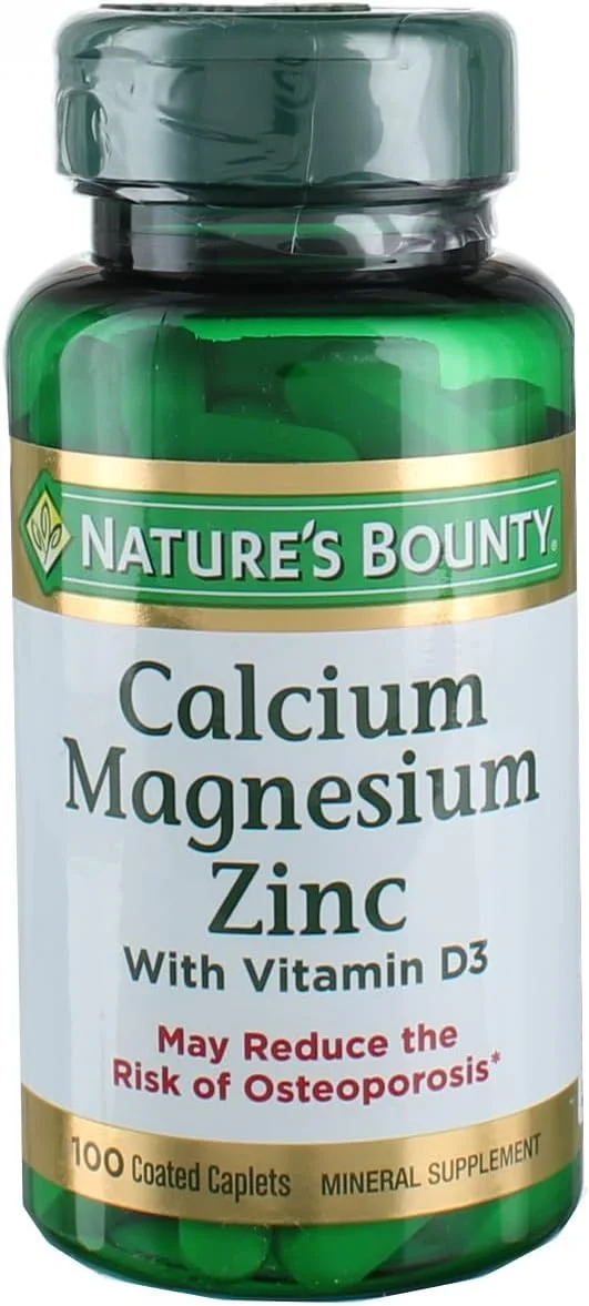 کپسول های کلسیوم، منیزیم و زینک Nature's Bounty (۱۰۰ عدد)