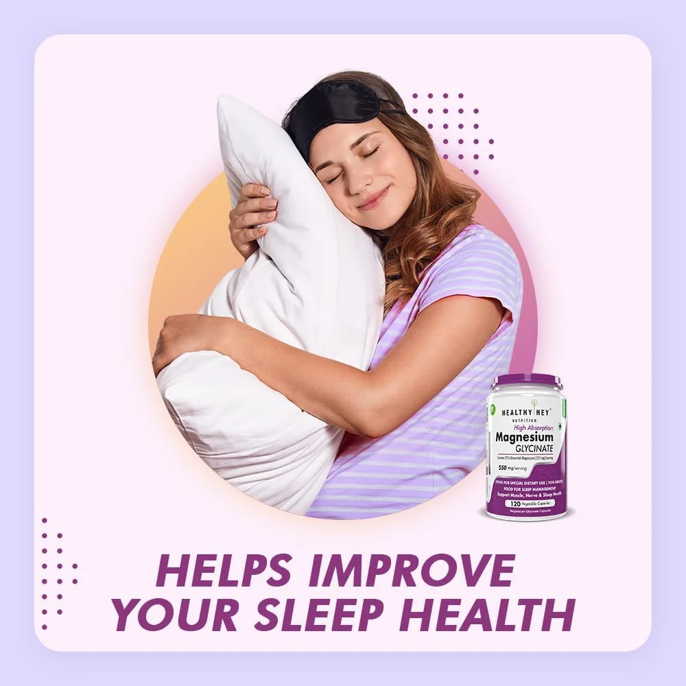 HealthyHey Nutrition گلیسینات منیزیم با جذب بالا، 550 میلی گرم - 120 کپسول گیاهی HealthyHey Nutrition گلیسینات منیزیم با جذب بالا، 550 میلی گرم - 120 کپسول گیاهی