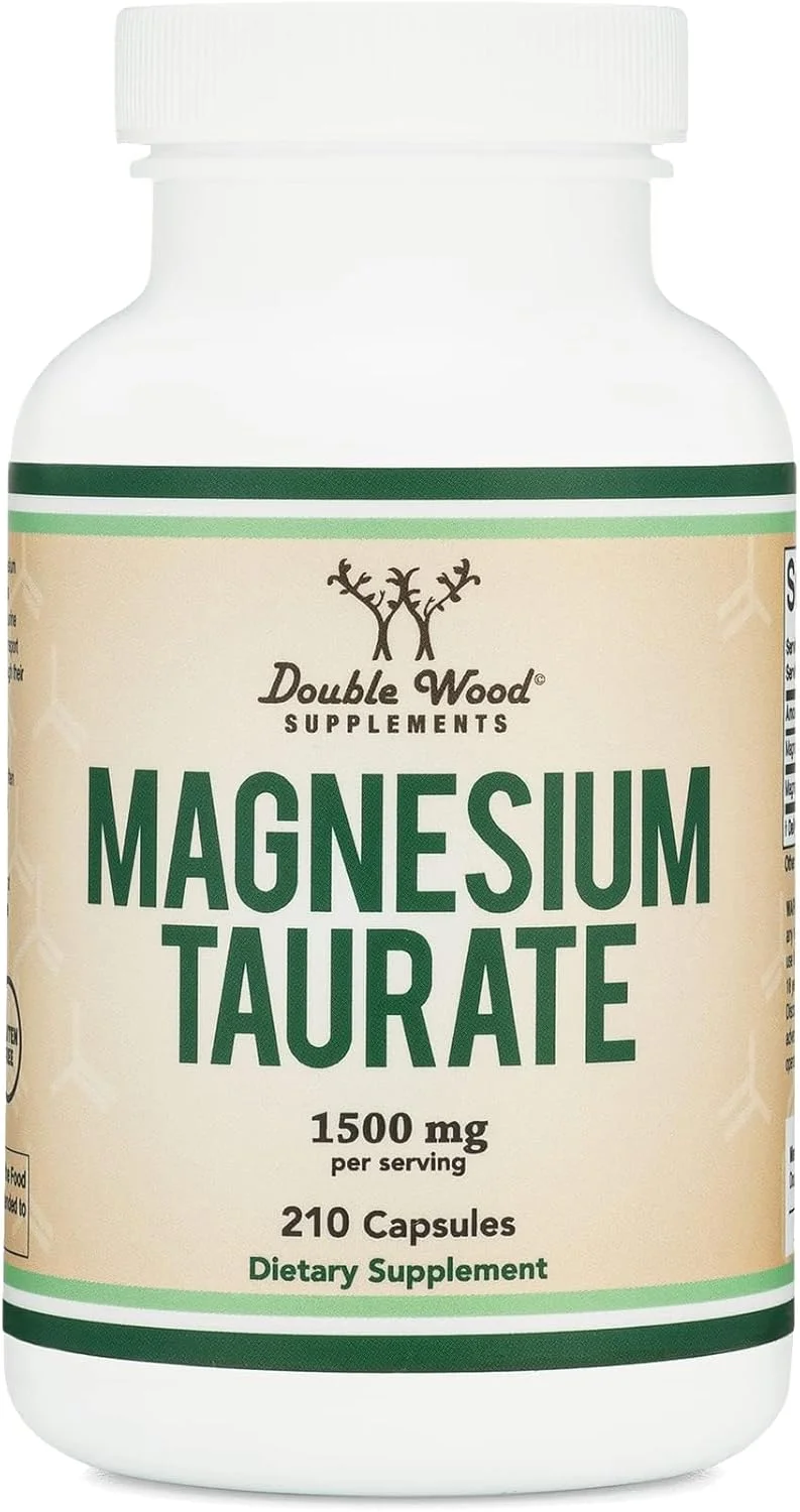 مکمل منیزیم تورات Double Wood Supplements برای خواب، آرامش و پشتیبانی از قلب و عروق (1500 میلی گرم، 210 کپسول گیاهی) ساخت ایالات متحده آمریکا، توسط Double Wood Supplements