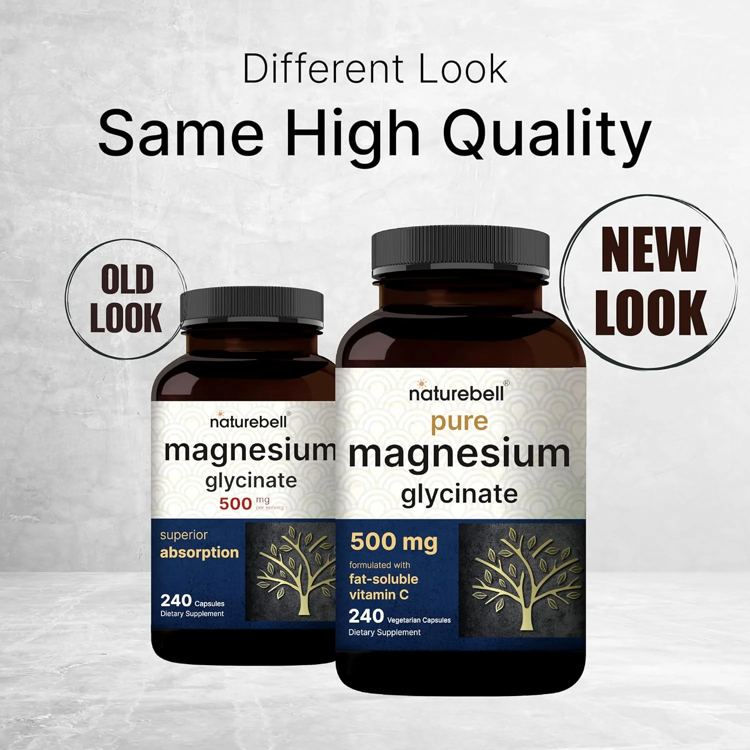 کپسول های منیزیم گلیسینات NatureBell 500 میلی گرم | 240 عدد، 100% کلاته و خالص شده، تست شده توسط شخص ثالث، غیر GMO و بدون گلوتن کپسول های منیزیم گلیسینات NatureBell 500 میلی گرم | 240 عدد، 100% کلاته و خالص شده، تست شده توسط شخص ثالث، غیر GMO و بدون گلوتن