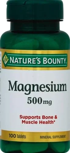اکسید منیزیم 500 میلی گرم Nature's Bounty اکسید منیزیم 500 میلی گرم Nature's Bounty