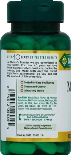 اکسید منیزیم 500 میلی گرم Nature's Bounty اکسید منیزیم 500 میلی گرم Nature's Bounty