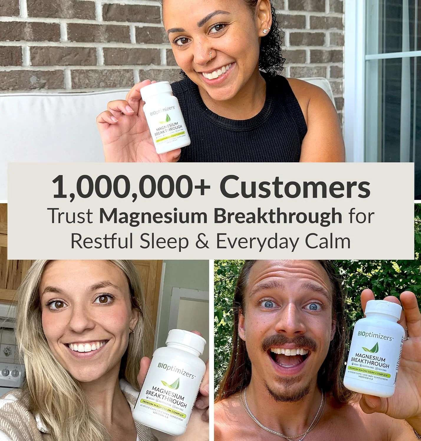 مکمل منیزیم Breakthrough 4.0 BiOptimizers - حاوی 7 نوع منیزیم مانند بیس گلیسینات، مالات، سیترات و غیره - کمک طبیعی به خواب - مکمل مغز - 60 کپسول مکمل منیزیم Breakthrough 4.0 BiOptimizers - حاوی 7 نوع منیزیم مانند بیس گلیسینات، مالات، سیترات و غیره - کمک طبیعی به خواب - مکمل مغز - 60 کپسول