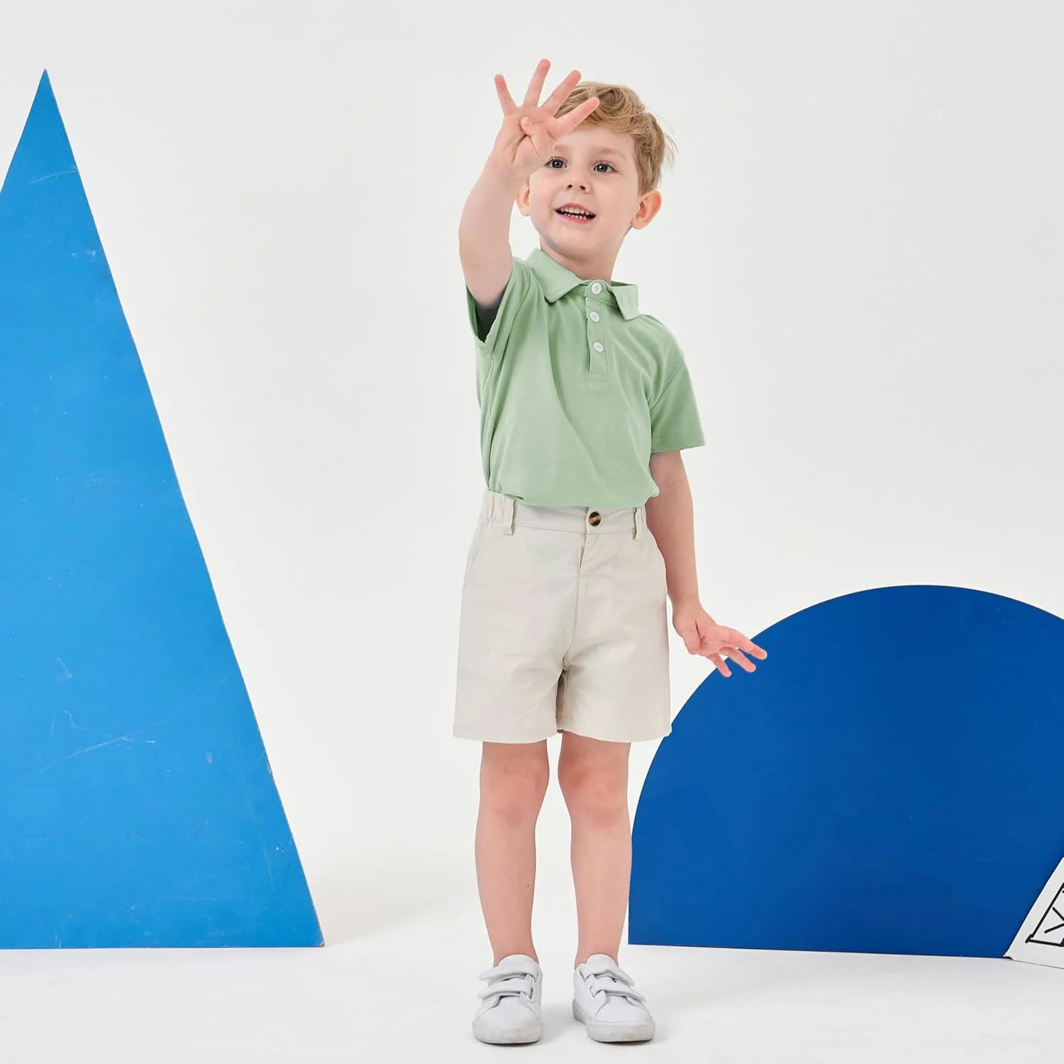 لباس تابستانی پسرانه Volunboy، تیشرت پولو آستین کوتاه و شلوارک، لباس ورزشی غیر رسمی، مناسب سنین 1 تا 6 سال